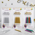 Sparkling Birthday Cake Candles – Metallic Party Set