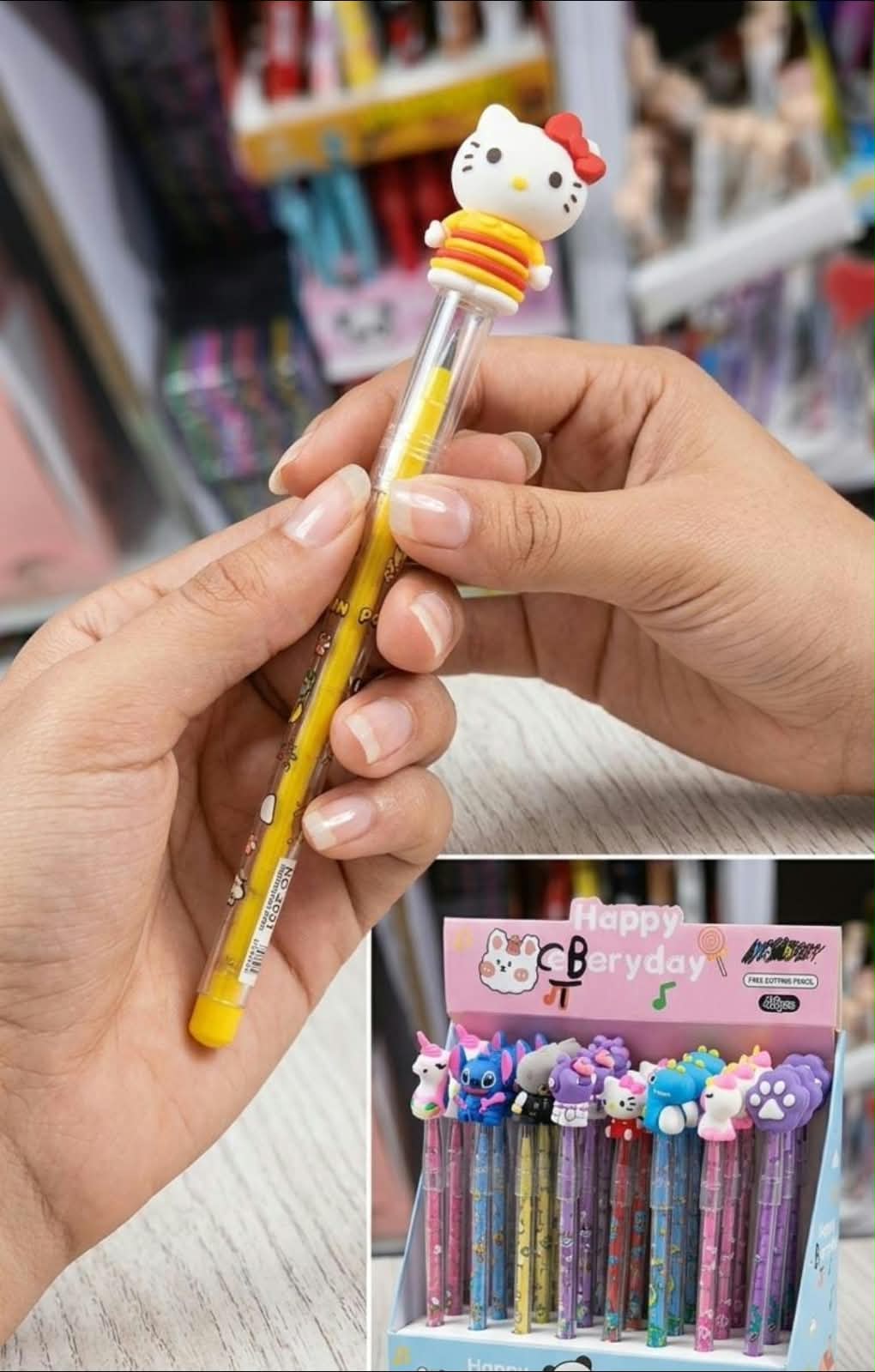 Kawaii Character Pencil Set of 3